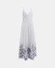 Guess BLANCHE PLACE EMBRO LONG DRESS Kadın Beyaz Elbise W5GK26WH580-G011