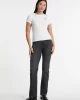 Guess Jeans GJ SS CN EMBRO SLIM TOP Kadın Beyaz T-shirt W5GP62KA0H1-G011