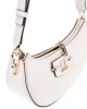 Guess Nastra Top Zıp Shoulder Bag Kadın Beyaz Omuz Çantası HWBG9637170-OFF
