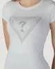 Guess SS TRIANGLE OMBRE R3 TEE Kadın Beyaz T-shirt W5GI43KA0Q1-G011