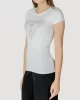 Guess SS TRIANGLE OMBRE R3 TEE Kadın Beyaz T-shirt W5GI43KA0Q1-G011