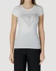 Guess SS TRIANGLE OMBRE R3 TEE Kadın Beyaz T-shirt W5GI43KA0Q1-G011