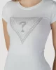 Guess SS TRIANGLE OMBRE R3 TEE Kadın Beyaz T-shirt W5GI43KA0Q1-G011