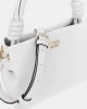 Guess SANSA TOP HANDLE CROSSBODY Kadın Beyaz El Çantası HWNG8476110-WHI
