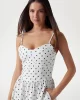 Guess SOPHIE SL DRESS Kadın Beyaz Elbise W5PK95WG130-F0YX