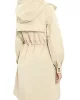 Guess NATASHA PARKA DETACH Kadın Krem Trençkot W4YL24WGAW2-G1L7