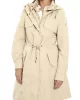 Guess NATASHA PARKA DETACH Kadın Krem Trençkot W4YL24WGAW2-G1L7