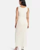 Guess AIMEE SS JEWEL DRAP TOP Kadın Ekru Bluz W5GP22KAQL2-A60P