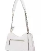 Guess GIULLY TOP ZIP SHOULDER BAG Kadın Beyaz Omuz Çantası HWQG8748130-OFF