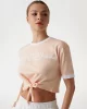 Guess Knot T-Shırt Kadın Pembe Crop V5GI05I3Z14-G6J4
