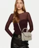 Guess ORLINA TOP HANDLE FLAP Kadın Gri Çapraz Çanta HWKG9531200-TAU