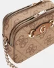 Guess IZZY CAMERA BAG Kadın Kahverengi Çapraz Çanta HWOS8654140-LTL