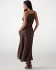 Guess SL CEMONA SLIP DRESS Kadın Kahverengi Elbise W5PK2EWI380-FNIL