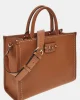 Guess NASTRA 2 COMP TOTE Kadın Kahverengi El Çantası HWBG9637220-CAR