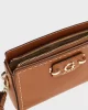 Guess Nastra Mını Crossbody Top Zıp Kadın Kahverengi Mini Çanta HWBG9637720-CAR