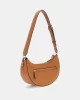 Guess Nastra Top Zıp Shoulder Bag Kadın Kahverengi Omuz Çantası HWBG9637170-CAR