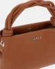 Guess Sansa Top Handle Crossbody Kadın Kahverengi El Çantası HWNG8476110-COG