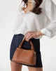 Guess Sansa Top Handle Crossbody Kadın Kahverengi El Çantası HWNG8476110-COG