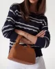 Guess Sansa Top Handle Crossbody Kadın Kahverengi El Çantası HWNG8476110-COG