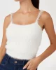 Guess KEYLA BRALETTE SWTR Kadın Beyaz Atlet W4BR26Z3BH0-G012