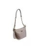 Guess ECO EVAINE TOP ZIP SHLDR BAG Kadın Krem Omuz Çantası HWEVG953517-STO