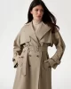Guess AMIRA TRENCH Kadın Yeşil Trençkot W5GL33WHAE2-G8CJ