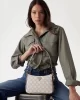 Guess Eco Erıca Top Zıp Shoulder Bag Kadın Bej Omuz Çantası HWEPG951018-SDL