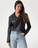 Guess Clemence Pu Leather Jacket Kadın Siyah Ceket W5RL22WE480-JBLK