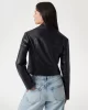 Guess Clemence Pu Leather Jacket Kadın Siyah Ceket W5RL22WE480-JBLK