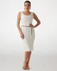 Guess VITTORIA BODYCON DRESS Kadın Krem Elbise 5GGK127300A-G053