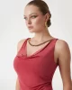Guess ALVA CHAIN SL TOP Kadın Pembe Bluz 5GGP076259A-G66O