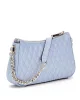 Guess BETULA TOP ZIP SHOULDER BAG Kadın Mavi Omuz Çantası HWGG9626170-STU