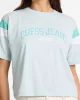 Guess Jeans GJ SS CN BOXY PIECED TEE Kadın Mavi T-shirt W5GI21K8HM0-G7O7