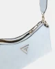 Guess CRESIDIA TOP ZIP SHOULDER BAG Kadın Mavi Omuz Çantası HWPG9349180-PWB
