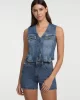 Guess jeans Gj Denım Vest Kadın Mavi Yelek W5GN74D5M46-GJUS