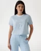 Guess FILANTA CROP TEE Kadın Mavi T-shirt V5GI18I3Z14-G7O3
