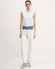 Guess Jeans GJ SLEEVELESS COLLAR SLIM PKT Kadın Mavi T-shirt W5GP24KCYR1-G7O7