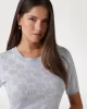 Guess ROSIE 4G RN SS SWTR Kadın Mavi T-shirt W5GR20Z3D60-A719