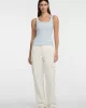 Guess jeans Gj Tank Top Slım Rıb Embro Kadın Mavi Atlet W5GP26KA0H1-G7O7