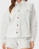 Guess WESTERN SHACKET Kadın Beyaz Ceket W5GN90D5N91-GWBL