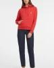 Guess Jeans GJ HOOD REG MINI TRI Kadın Kırmızı Sweatshirt W4YQ04KC811-G597