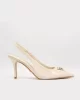 Guess Nassır Kadın Krem Topuklu Ayakkabı FLJNASPAF05-CREAM