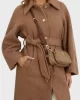 Guess NOELLE DBL POUCH CRO Kadın Kahverengi Mini Çanta HWBG7879710-LGW