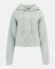 Guess NEW ALISA HOODED SWE Kadın Yeşil Sweatshirt V2YQ08K7UW2-G8ES