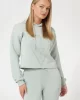 Guess NEW ALISA HOODED SWE Kadın Yeşil Sweatshirt V2YQ08K7UW2-G8ES