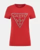 Guess Ss Cn Shıny Trıangle Tee Kadın Kırmızı T-Shirt W5RI11J1314-A51D