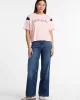 Guess Jeans GJ SS CN BOXY PIECED TEE Kadın Pembe T-shirt W5GI21K8HM0-G6R4