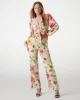 Guess Ls Colette V Neck Bow Top Kadın Çok Renkli Bluz W5GH40WG4G0-P0IY