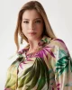 Guess LS BOWED JUN SHIRT Kadın Çok Renkli Gömlek W5GH0IWH9C2-P8FY