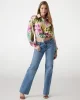 Guess LS BOWED JUN SHIRT Kadın Çok Renkli Gömlek W5GH0IWH9C2-P8FY